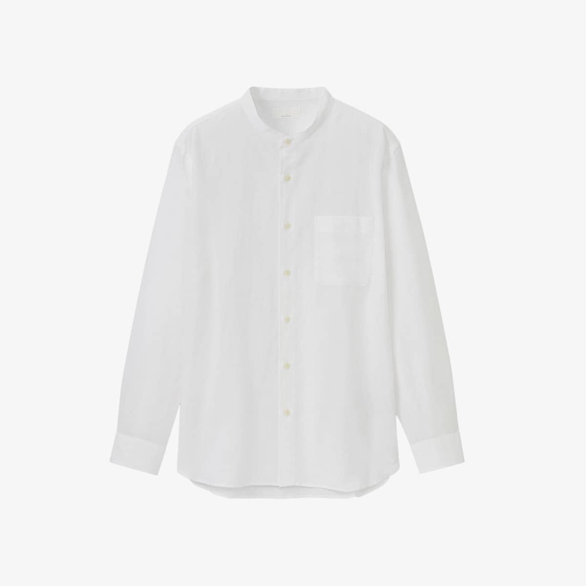 Plain White Button-Up Shirt