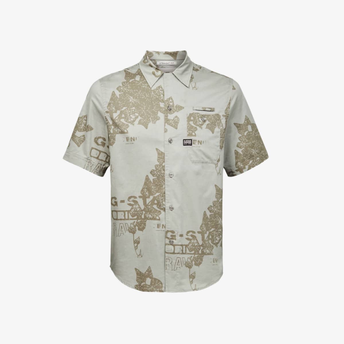 Short-Sleeve Camo Print Shirt