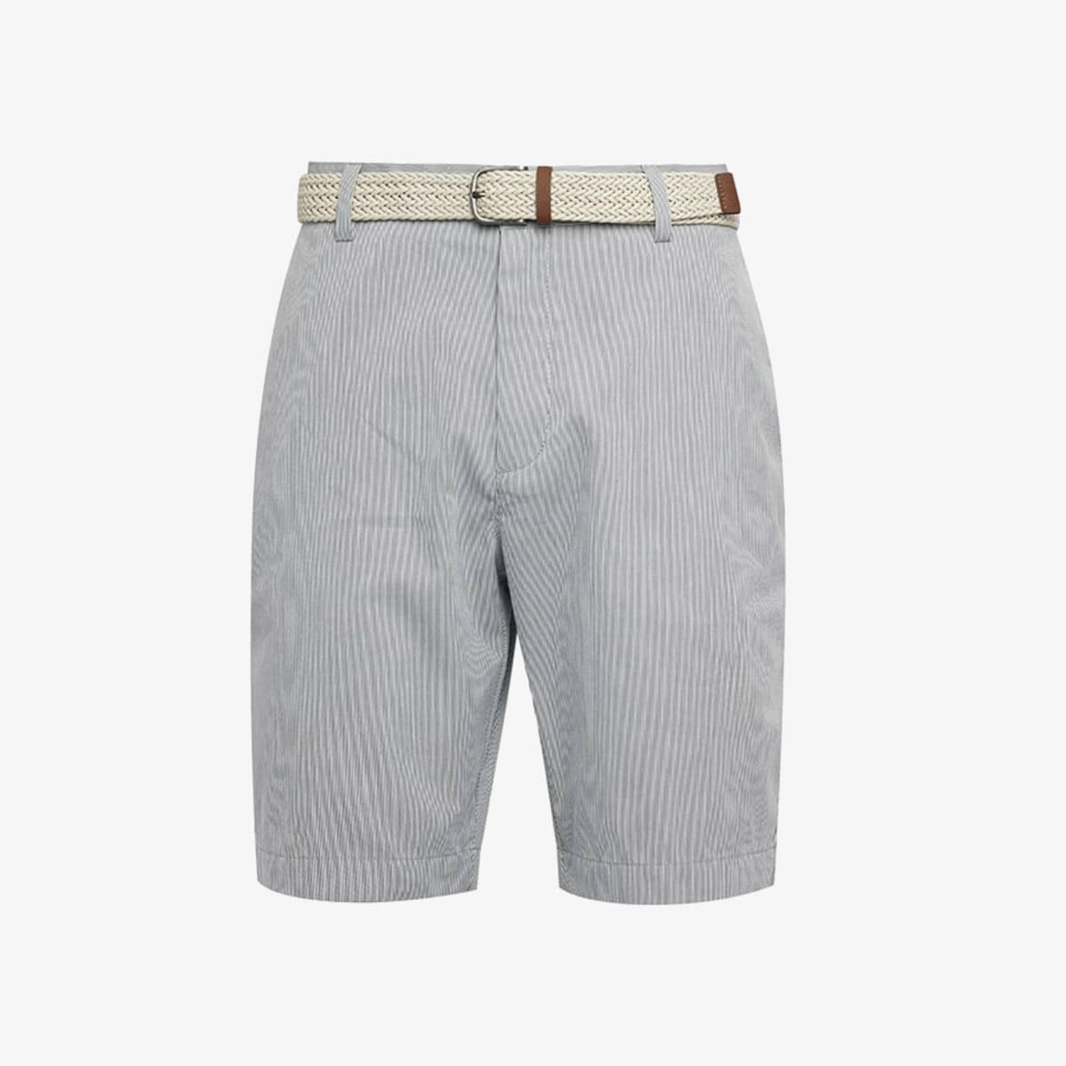 Striped Shorts with Belt
